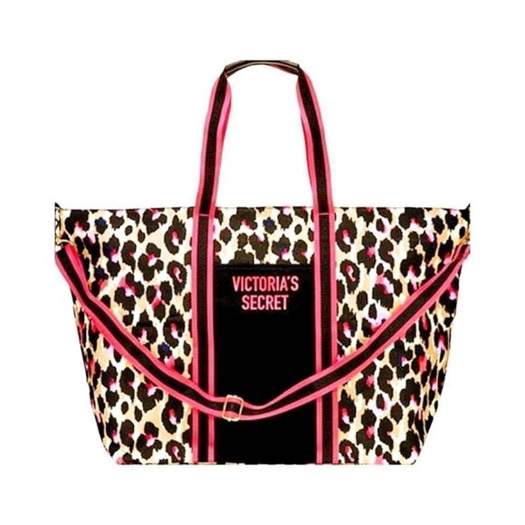 Victoria Secret Leopard Print Large Travel Bag. - Picture 1 of 11
